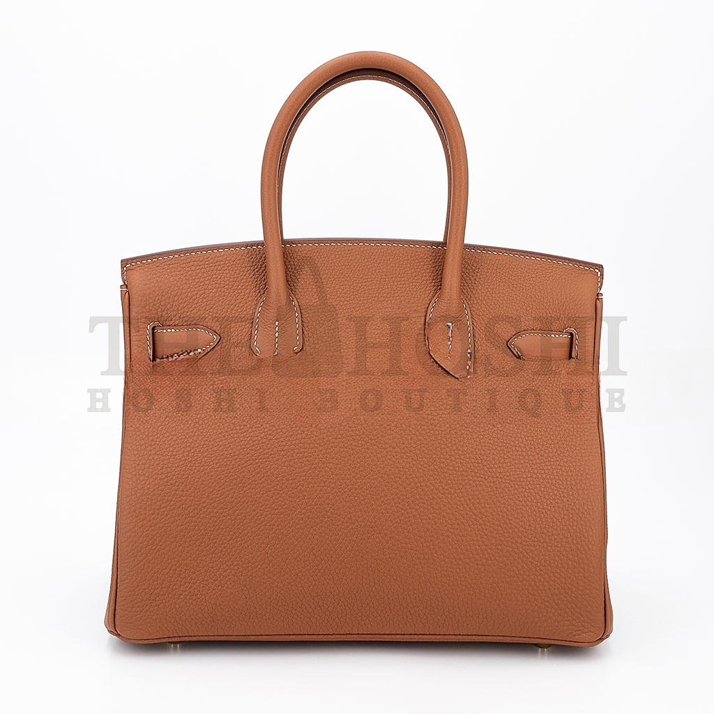 H**me5 BIRKIN 30 TOGO LEATHER GOLDEN BROWN GOLD BUCKLE BAG 5375750663 (30*23*15cm) Master Quality